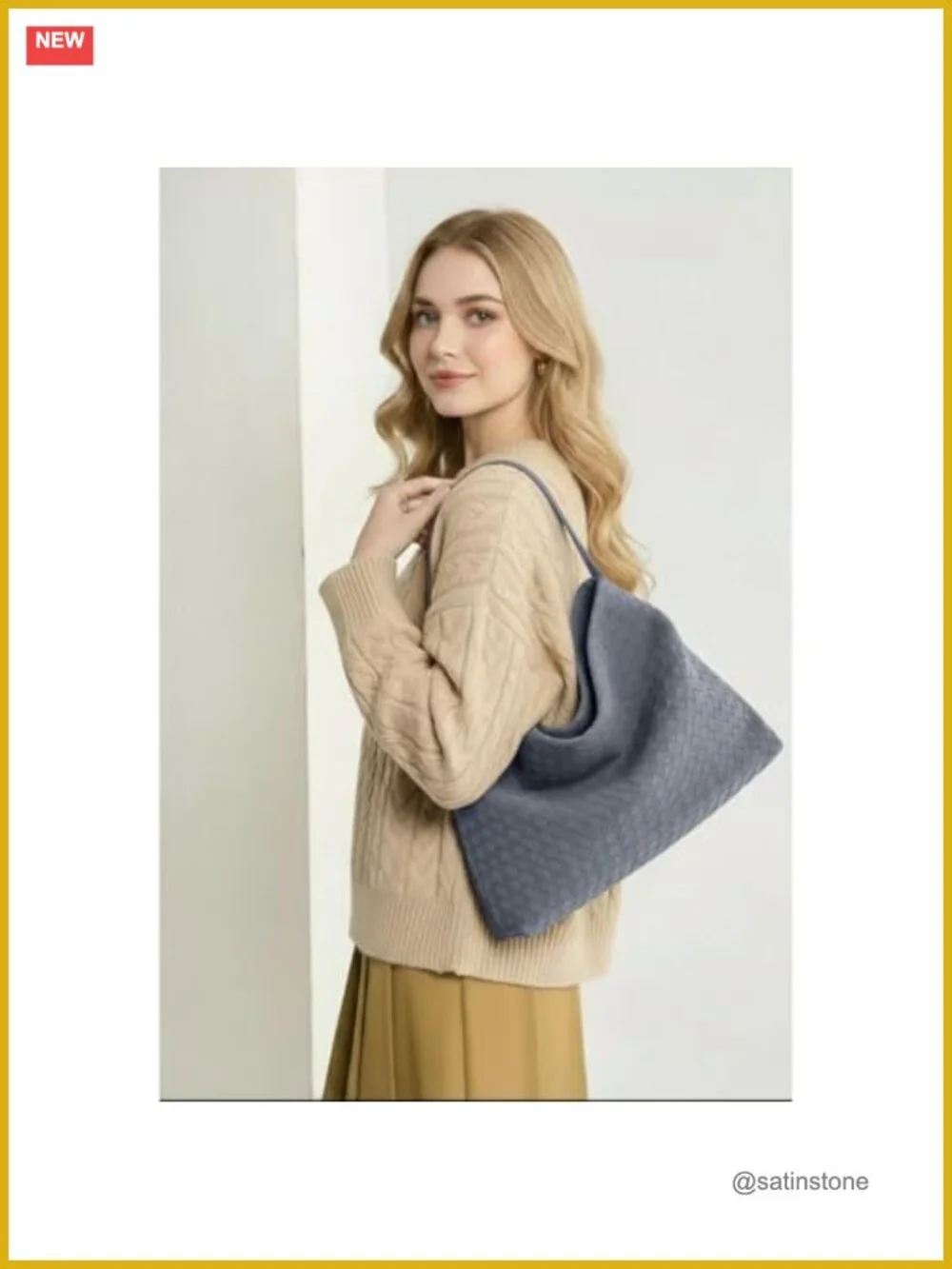 Braided Suede Tote Bag Woven Hobo Shoulder Bag for Work Travel